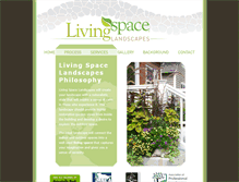 Tablet Screenshot of livingspacelandscapes.com